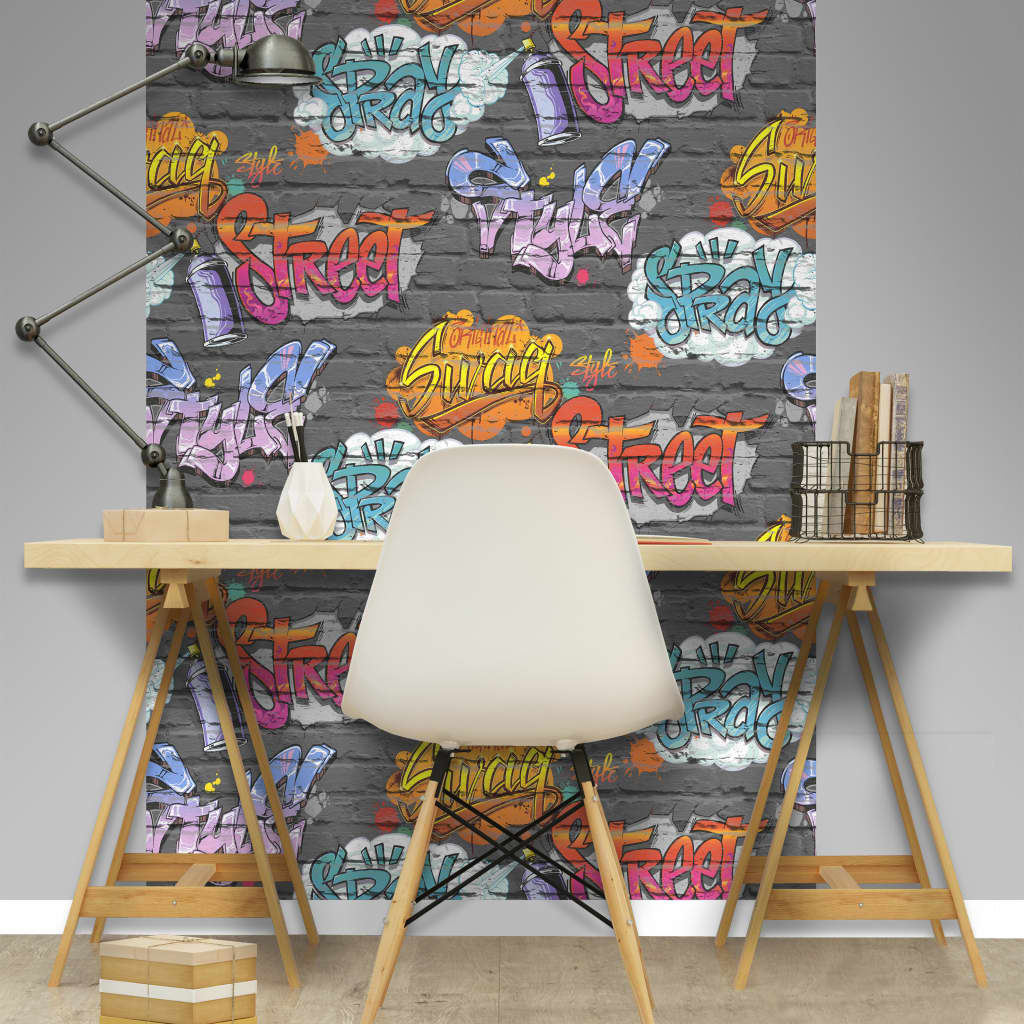 Wallpaper Graffiti Multicolour L179-01