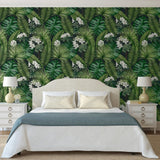 Wallpaper Eden Black and Dark Green