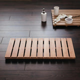 RIDDER Wooden Bathroom Rug Grating Nature 72x38 cm