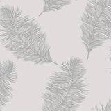 Wallpaper Fawning Feather Light Grey