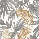 Wallpaper Wild Palms Grey and Beige