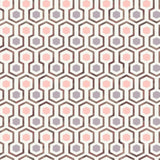 Wallpaper Good Vibes Hexagon Pattern Pink and Purple