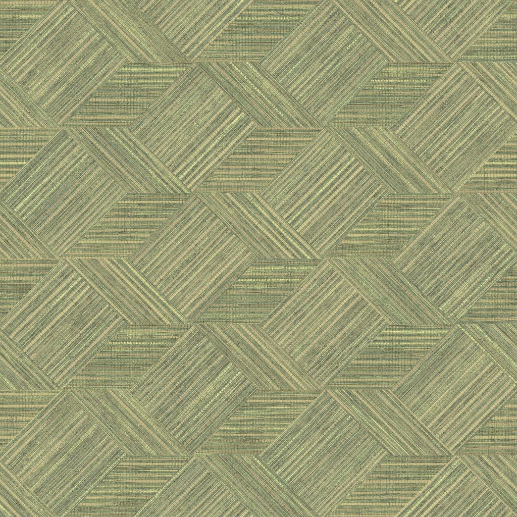 Wallpaper Evergreen Wicker Natural Green