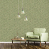 Wallpaper Evergreen Wicker Natural Green