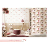 Wallpaper Mondo baby Rainbows White and Pink