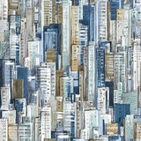 Wallpaper Friends & Coffee Cities and Skyline Blue