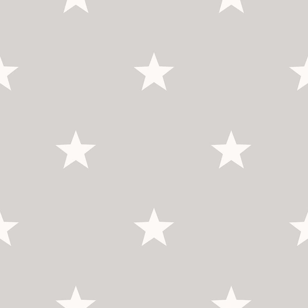 Wallpaper Friends & Coffee Little Stars Dark Grey and White