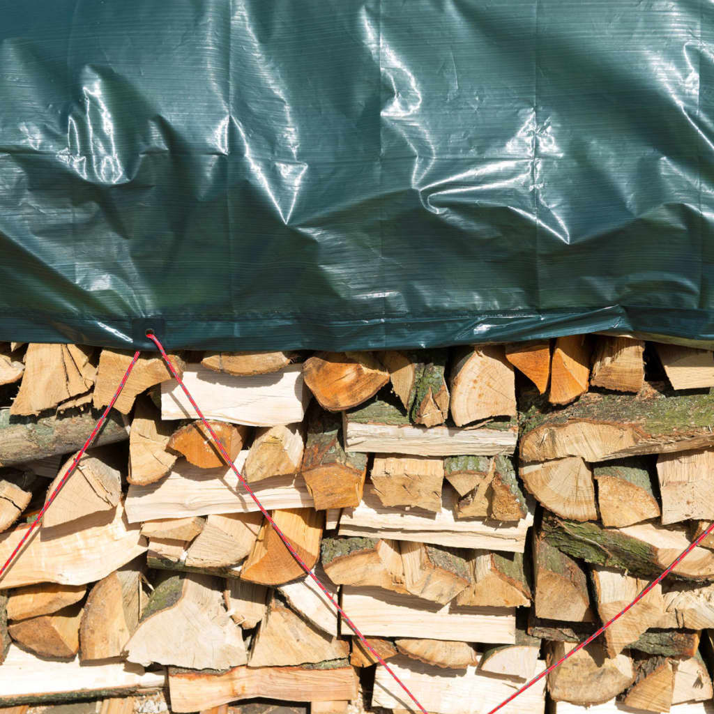 Wood Tarpaulin 5x6 m PE Green 6072420