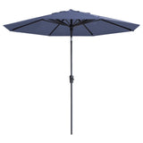 Garden Parasol Paros II Luxe 300 cm Safier Blue