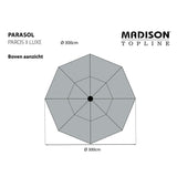 Garden Parasol Paros II Luxe 300 cm Sage Green