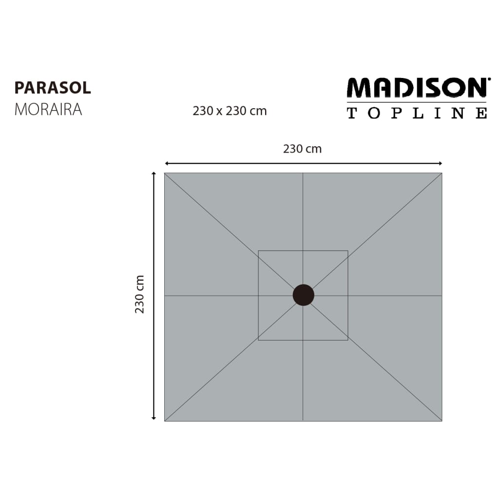 Garden Parasol Mykanos 250 cm Green