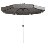 Garden Parasol  Flores Luxe 300 cm Round Light Grey