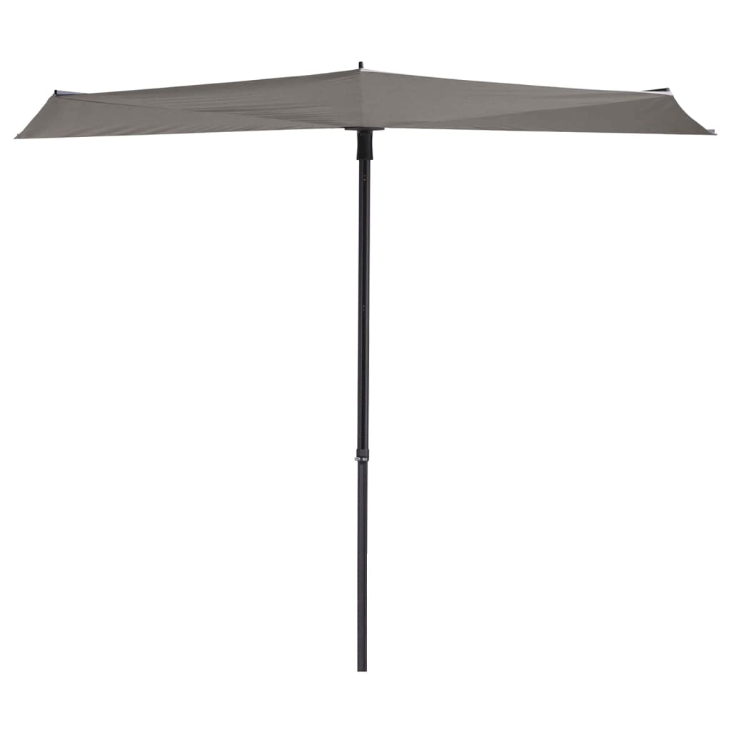 Balcony Parasol Sun Wave 270x150 cm Light Grey