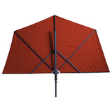 Balcony Parasol Sun Wave 270x150 cm Brick Red