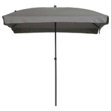 Garden Parasol Patmos Luxe Rectangle 210x140 cm Light Grey