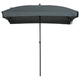 Garden Parasol Patmos Luxe Rectangle 210x140 cm Grey