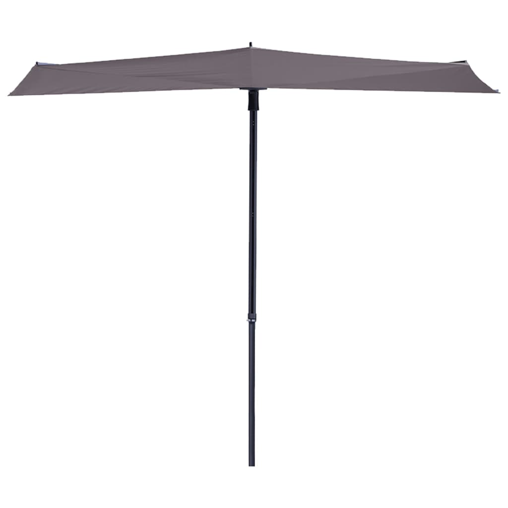 Balcony Parasol Sun Wave 270x150 cm Taupe PAC3P015