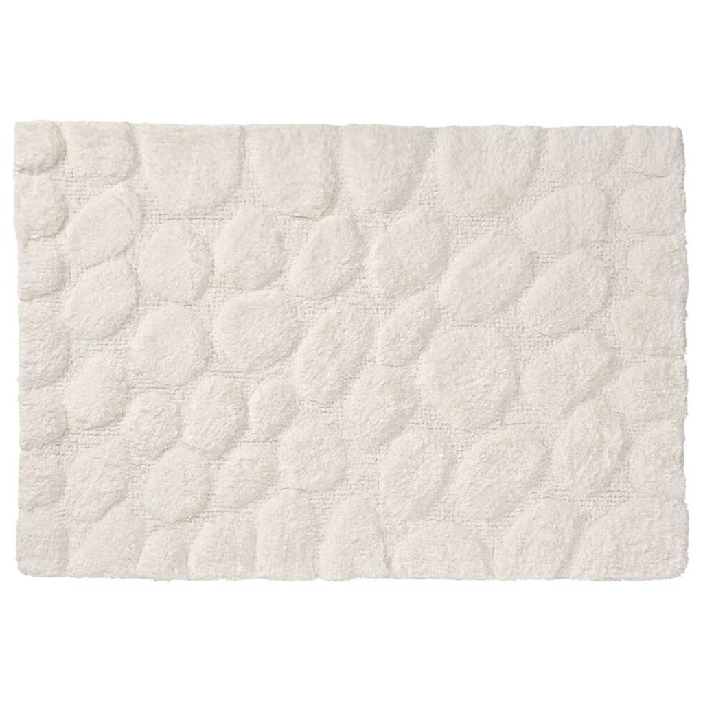 Sealskin Bath Mat Pebbles Cotton 60x90 cm Ivory