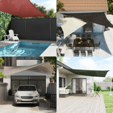 Sunshade Sail HDPE Rectangular 2x4 m White