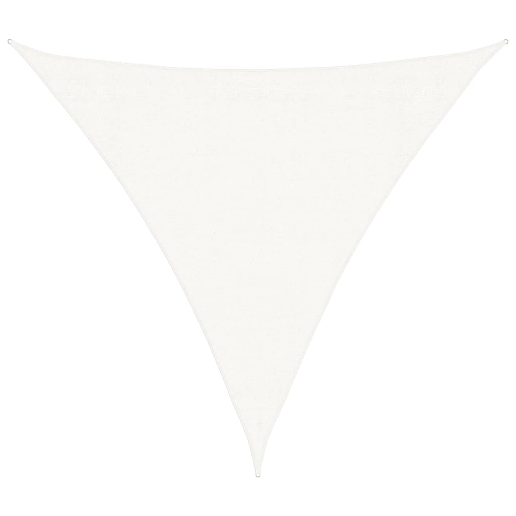 Sunshade Sail HDPE Triangular 3.6x3.6x3.6 m White