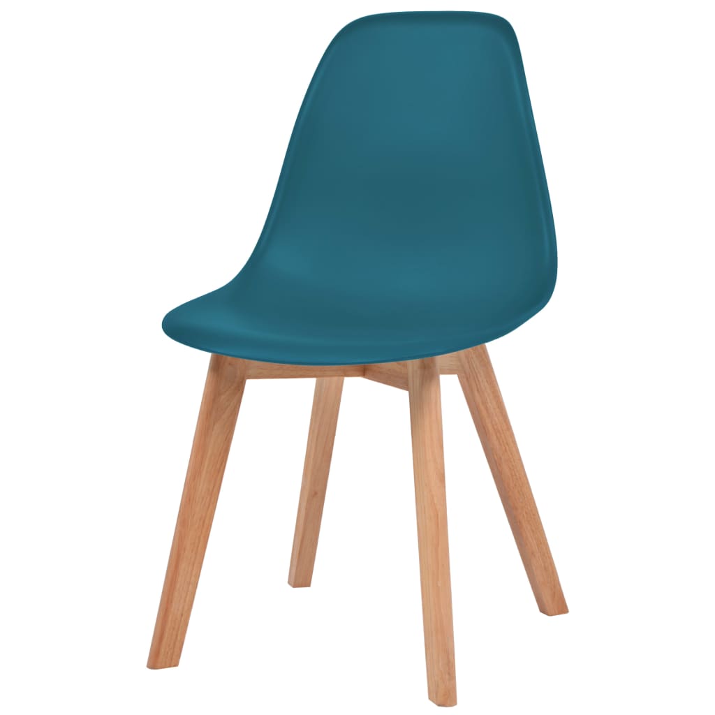 Dining Chairs 2 pcs Turquoise Plastic