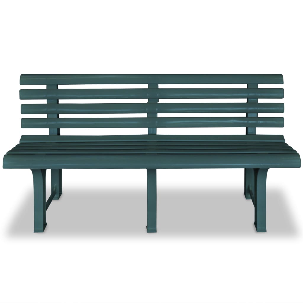 Garden Bench 145.5 cm Plastic Green