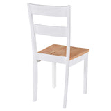 Dining Chairs 4 pcs White Solid Rubber Wood