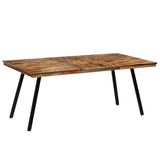 Dining Table Reclaimed Teak and Steel 180x90x76 cm