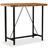 Bar Table Solid Reclaimed Wood 120x60x107 cm