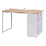 Writing Desk 120x60x75 cm Oak and White