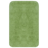 Bathroom Mat Set 2 Pieces Fabric Green