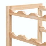 Wine Rack Cedar Wood 57.5x28x102 cm