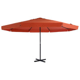 Garden Parasol with Aluminium Pole 500 cm Terracotta