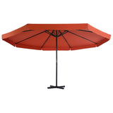 Garden Parasol with Aluminium Pole 500 cm Terracotta