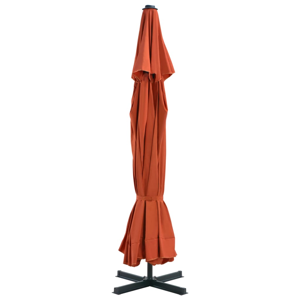 Garden Parasol with Aluminium Pole 500 cm Terracotta