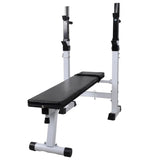 Workout Bench with Weight Rack, Barbell and Dumbbell Set 60.5kg