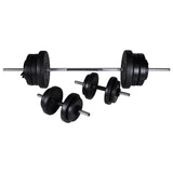 Weight Bench with Weight Rack, Barbell and Dumbbell Set 60.5kg