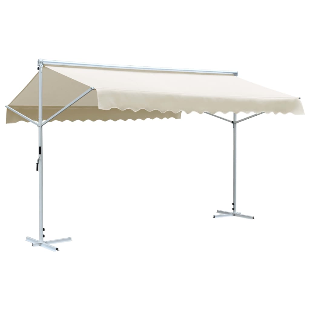 Free Standing Awning 4x3 m Cream