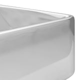 Wash Basin with Faucet Hole 48x37x13.5 cm Ceramic Silver