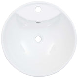 Wash Basin with Overflow 46.5x18 cm Ceramic White