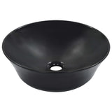 Wash Basin 41x12.5 cm Ceramic Black