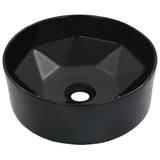 Wash Basin 36x14 cm Ceramic Black