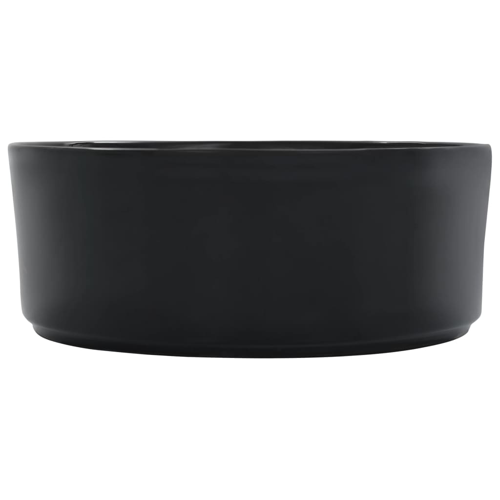 Wash Basin 36x14 cm Ceramic Black