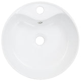 Wash Basin with Overflow 36x13 cm Ceramic White