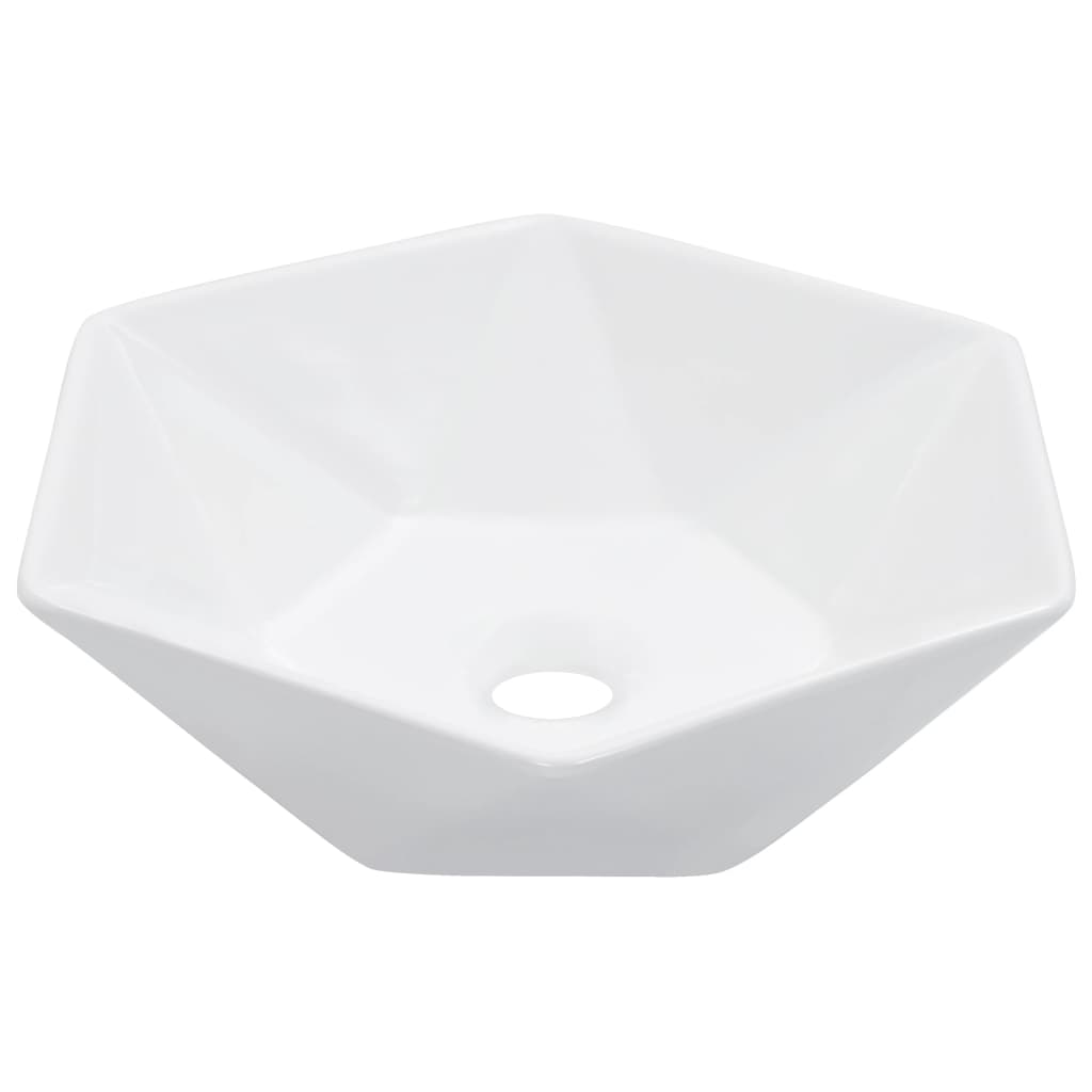 Wash Basin 41x36.5x12 cm Ceramic White