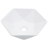 Wash Basin 41x36.5x12 cm Ceramic White