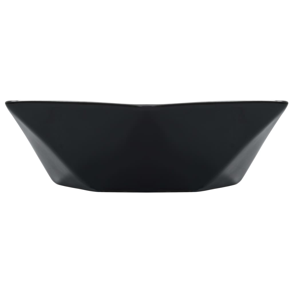 Wash Basin 41x36.5x12 cm Ceramic Black