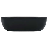 Wash Basin 45.5x32x13 cm Ceramic Black