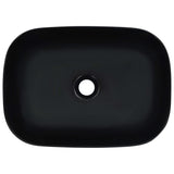 Wash Basin 45.5x32x13 cm Ceramic Black