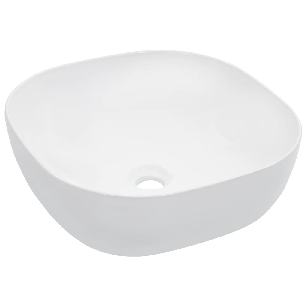 Wash Basin 42.5x42.5x14.5 cm Ceramic White